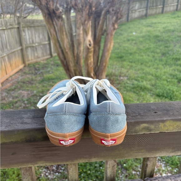 Vans Blue and Tan Women's Shoes - Picture 2 of 3